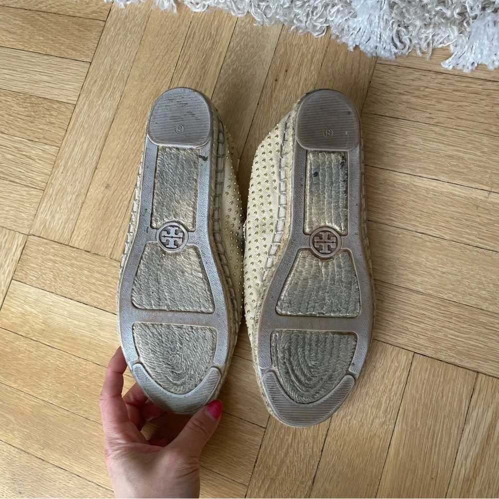 Tory Burch Gold Stud Espadrilles - Picture 3 of 7